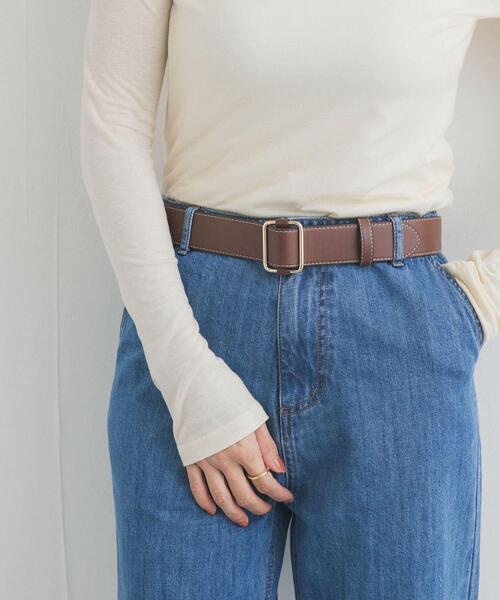 URBAN RESEARCH DOORS（アーバンリサーチドアーズ）の「ステッチベルト（ベルト・レディース・ブラック/ブラウン・ONE）」の8枚目の写真