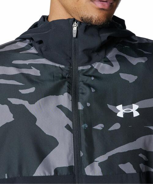 UNDER ARMOUR（アンダーアーマー）の「UAウーブン フルジップ フーディド ジャケット（ベースボール/メンズ）（その他アウター・メンズ・ブラック・S/L/XL/2XL/M/3XL）」の5枚目の写真