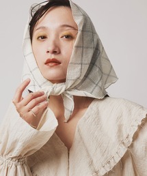 W:Huku（フーク）の「コットン ガーゼ トライアングル スカーフ / Cotton Gauze Triangle Scarf（バンダナ/スカーフ）」