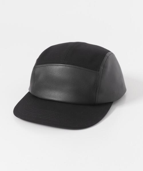 KIJIMA TAKAYUKI(キジマ タカユキ)の「KIJIMA TAKAYUKI DUCK&GOAT SKIN JET CAP(キャップ・メンズ・ブラック・2)」の2枚目の写真