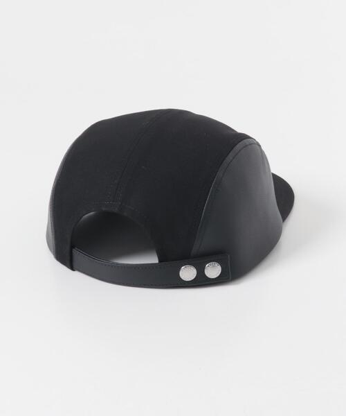 KIJIMA TAKAYUKI(キジマ タカユキ)の「KIJIMA TAKAYUKI DUCK&GOAT SKIN JET CAP(キャップ・メンズ・ブラック・2)」の3枚目の写真