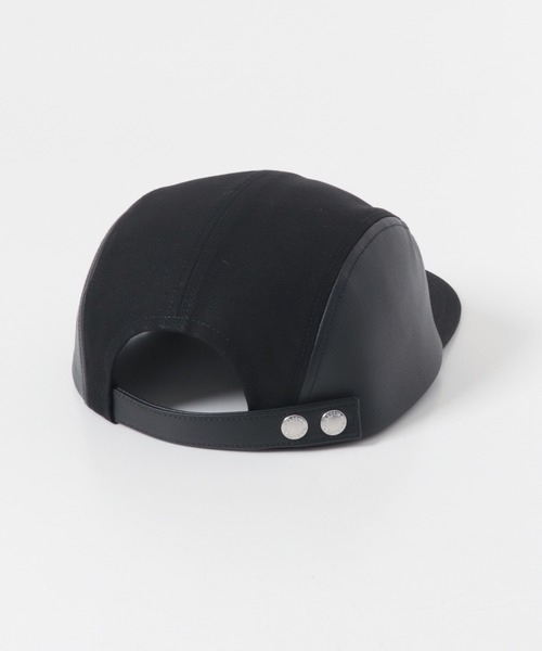 KIJIMA TAKAYUKI(キジマ タカユキ)の「KIJIMA TAKAYUKI DUCK&GOAT SKIN JET CAP(キャップ・メンズ・ブラック・2)」の2枚目の写真