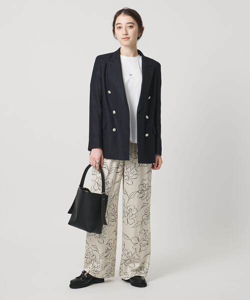 UNITED ARROWS(ユナイテッドアローズ)の「アブストラクトフラワー パンツ ‐ウォッシャブル‐(その他パンツ・レディース・オフホワイト/ダークブラウン・38/36)」の5枚目の写真