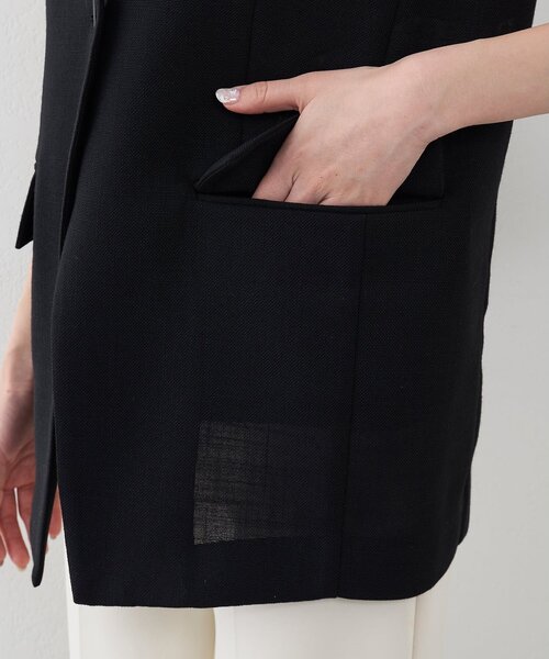 Whim Gazette（ウィムガゼット）の「リネンライクジレ（ベスト・レディース・ブラック/ベージュ・FREE）」の9枚目の写真