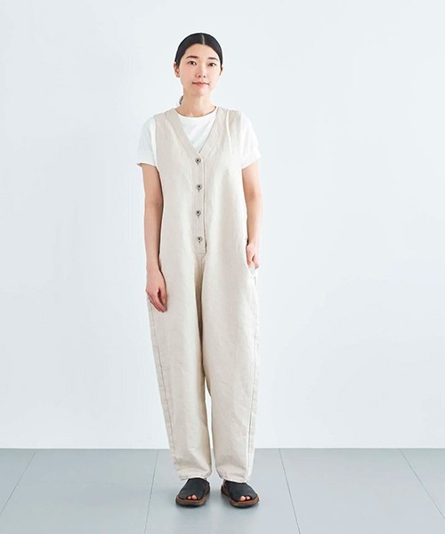 HAU salopette pants drole2 CLASKA アイボリー HAU salopette pants drole2 CLASKA アイボリー 【公式通販】