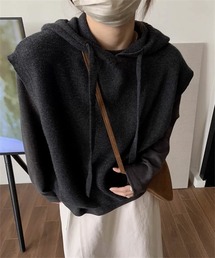 FREE STYLISTS（フリー スタイリスト）の「フード付きニットベスト（ベスト）」
