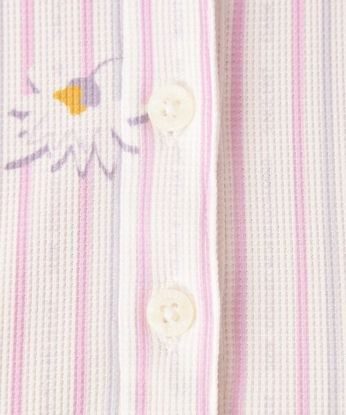 adabat（アダバット）の「【UVカット】ストライプフラワー長袖ポロシャツ（ポロシャツ・レディース・サックスブルー系/ピンク系1・42/40/38）」の20枚目の写真