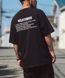 【WILD THINGS】≪別注≫ステンシルバックプリントTee