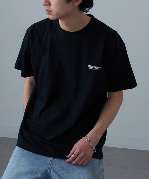 WILD THINGS(ワイルドシングス)の「【WILD THINGS】≪別注≫ステンシルバックプリントTee(Tシャツ/カットソー・メンズ・ホワイト/ブラック・L/XL/M)」の22枚目の写真