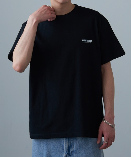 WILD THINGS(ワイルドシングス)の「【WILD THINGS】≪別注≫ステンシルバックプリントTee(Tシャツ/カットソー・メンズ・ホワイト/ブラック・L/XL/M)」の21枚目の写真