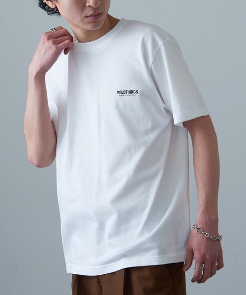 WILD THINGS(ワイルドシングス)の「【WILD THINGS】≪別注≫ステンシルバックプリントTee(Tシャツ/カットソー・メンズ・ホワイト/ブラック・L/XL/M)」の11枚目の写真