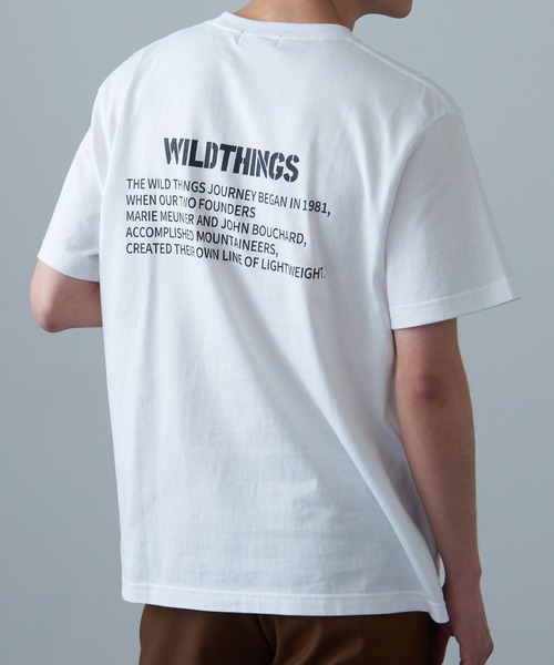 WILD THINGS(ワイルドシングス)の「【WILD THINGS】≪別注≫ステンシルバックプリントTee(Tシャツ/カットソー・メンズ・ホワイト/ブラック・L/XL/M)」の9枚目の写真