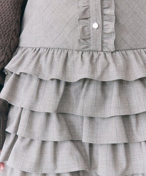 セール】【Belle Charme】Nosleeve Frill Onepiece（ワンピース