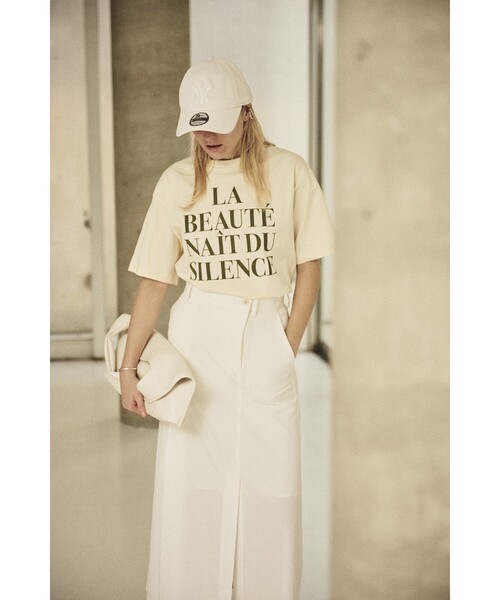 Rouge vif Anna（ルージュヴィフアンナ）の「バックフォトグラフィックロゴTシャツ（Tシャツ/カットソー・レディース・アイボリー/ホワイト・フリー）」の14枚目の写真