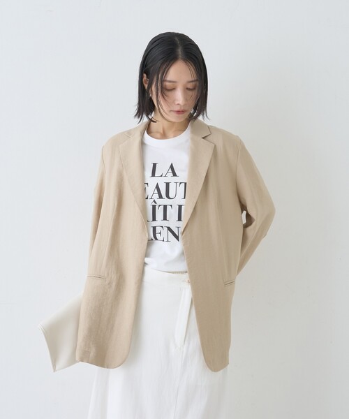 Rouge vif Anna（ルージュヴィフアンナ）の「バックフォトグラフィックロゴTシャツ（Tシャツ/カットソー・レディース・アイボリー/ホワイト・フリー）」の20枚目の写真