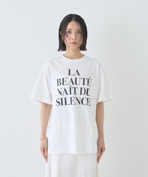 Rouge vif Anna(ルージュヴィフアンナ)の「バックフォトグラフィックロゴTシャツ(Tシャツ/カットソー・レディース・アイボリー/ホワイト・フリー)」の8枚目の写真