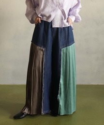 BITTOKO（ビットコ）の「Wプリーツデニムパンツ（デニムパンツ）」