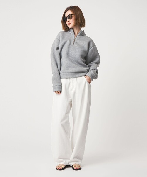conte　コンテ　フリースジッププルオーバー conte＞ ハーフジップ プルオーバー（スウェット）｜conte（コンテ）の