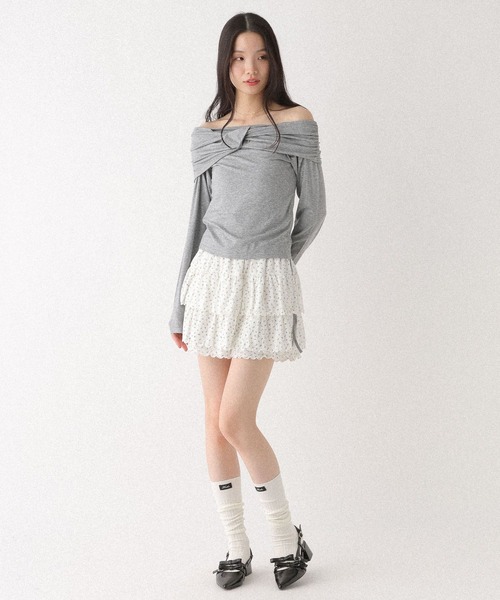 Heather(ヘザー)の「ツイストオフショルカットソー 655823(Tシャツ/カットソー・レディース・アイボリー/グレー/ブラック・FREE)」の21枚目の写真