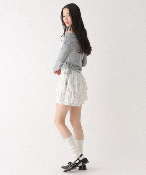 Heather(ヘザー)の「ツイストオフショルカットソー 655823(Tシャツ/カットソー・レディース・アイボリー/グレー/ブラック・FREE)」の22枚目の写真