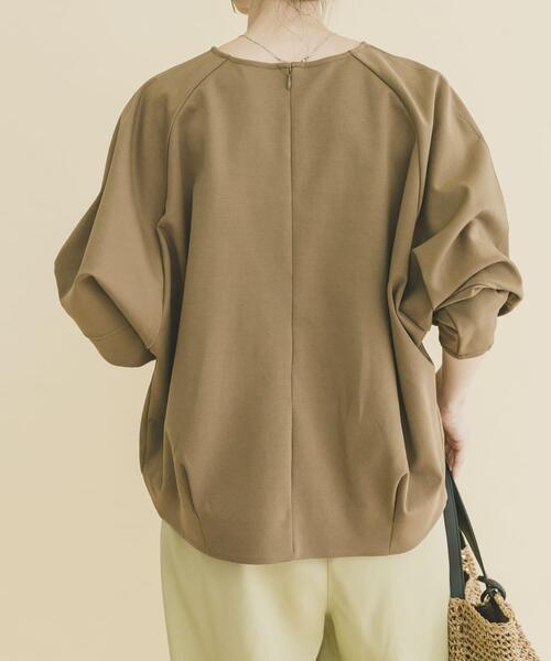 ITEMS URBANRESEARCH(アイテムズ アーバンリサーチ)の「ドルマンスリーブポンチプルオーバー(Tシャツ/カットソー・レディース・ホワイト系その他/ブラック/ブラウン系その他・FREE)」の12枚目の写真