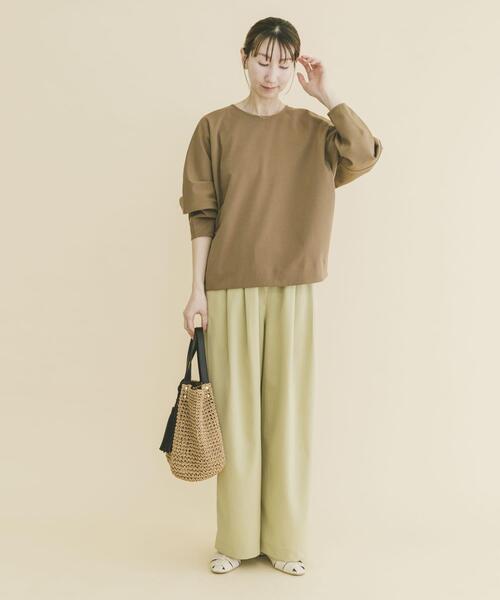 ITEMS URBANRESEARCH(アイテムズ アーバンリサーチ)の「ドルマンスリーブポンチプルオーバー(Tシャツ/カットソー・レディース・ホワイト系その他/ブラック/ブラウン系その他・FREE)」の13枚目の写真