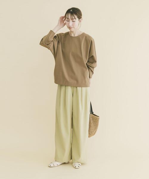 ITEMS URBANRESEARCH(アイテムズ アーバンリサーチ)の「ドルマンスリーブポンチプルオーバー(Tシャツ/カットソー・レディース・ホワイト系その他/ブラック/ブラウン系その他・FREE)」の14枚目の写真