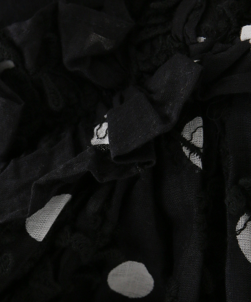 Spick & Span（スピックアンドスパン）の「《追加》crinkle crinkle crinkle 別注3D embroidery dot camisole*（キャミソール・レディース・ブラック・FREE）」の15枚目の写真