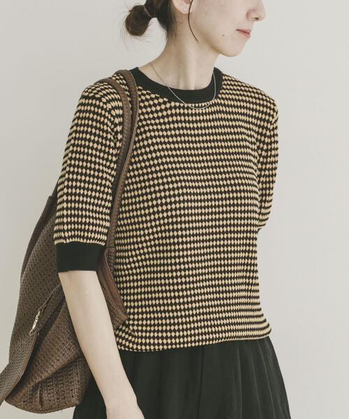 ITEMS URBANRESEARCH（アイテムズ アーバンリサーチ）の「ポコポコニットプルオーバー（ニット/セーター・レディース・ブラウン系その他/アイボリー/ベージュ系その他・FREE）」の3枚目の写真