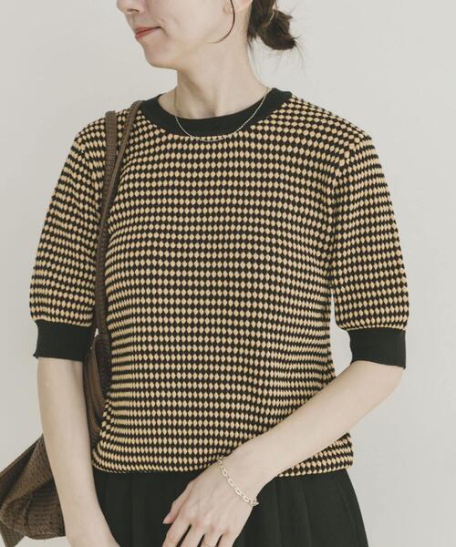 ITEMS URBANRESEARCH（アイテムズ アーバンリサーチ）の「ポコポコニットプルオーバー（ニット/セーター・レディース・ブラウン系その他/アイボリー/ベージュ系その他・FREE）」の6枚目の写真