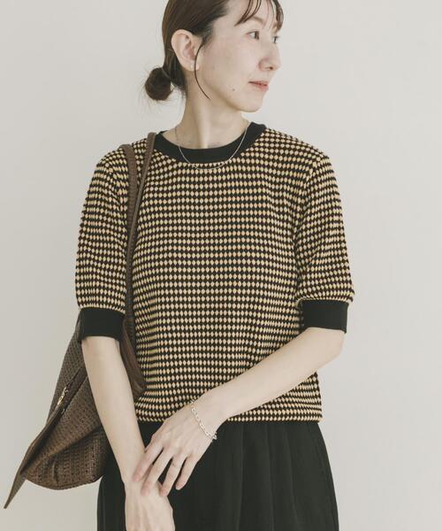 ITEMS URBANRESEARCH（アイテムズ アーバンリサーチ）の「ポコポコニットプルオーバー（ニット/セーター・レディース・ブラウン系その他/アイボリー/ベージュ系その他・FREE）」の7枚目の写真