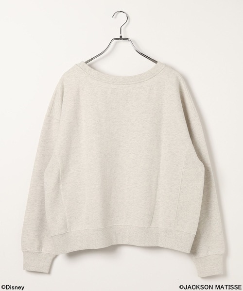 JACKSON MATISSE（ジャクソンマティス）の「【JACKSON MATISSE/BAYFLOW】「ミッキーマウス」グラフィックスウェット（スウェット・レディース・チャコール/オフホワイト/グレー・FREE）」の4枚目の写真
