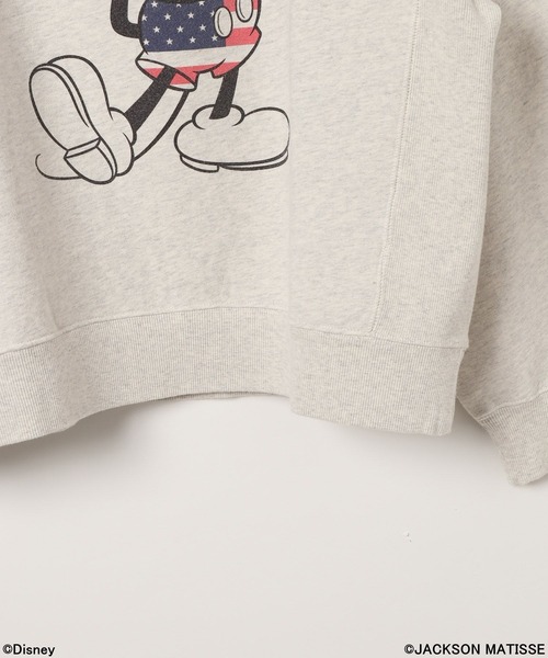 JACKSON MATISSE（ジャクソンマティス）の「【JACKSON MATISSE/BAYFLOW】「ミッキーマウス」グラフィックスウェット（スウェット・レディース・チャコール/オフホワイト/グレー・FREE）」の8枚目の写真