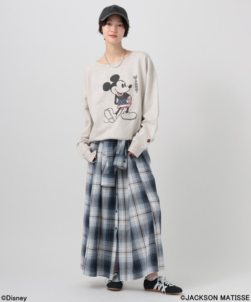 JACKSON MATISSE（ジャクソンマティス）の「【JACKSON MATISSE/BAYFLOW】「ミッキーマウス」グラフィックスウェット（スウェット・レディース・チャコール/オフホワイト/グレー・FREE）」の20枚目の写真