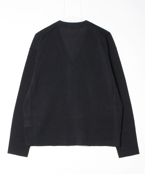 crepuscule（クレプスキュール）の「Washi Cardigan 2601-016（ニット/セーター・メンズ・ブラック・2/1）」の2枚目の写真