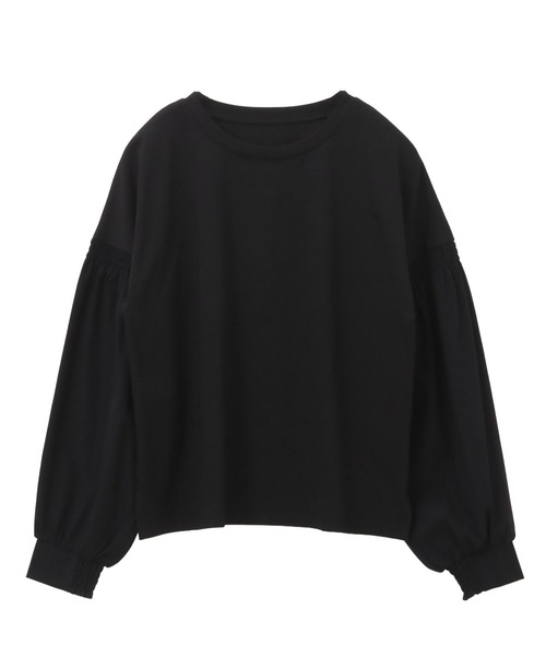 itto...(イット)の「【イージーケア&接触冷感】パフスリーブ切替トップス(Tシャツ/カットソー・レディース・オフホワイト/グレイッシュベージュ/ブラック・FREE)」の22枚目の写真