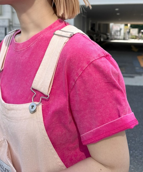 Alley Tokyo(アリートーキョー)の「ウォッシュ加工ショートBig T(Tシャツ/カットソー・レディース・ラベンダー/ブラック/ピンク・FREE)」の16枚目の写真