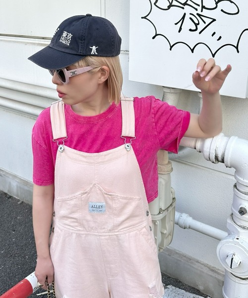 Alley Tokyo(アリートーキョー)の「ウォッシュ加工ショートBig T(Tシャツ/カットソー・レディース・ラベンダー/ブラック/ピンク・FREE)」の19枚目の写真