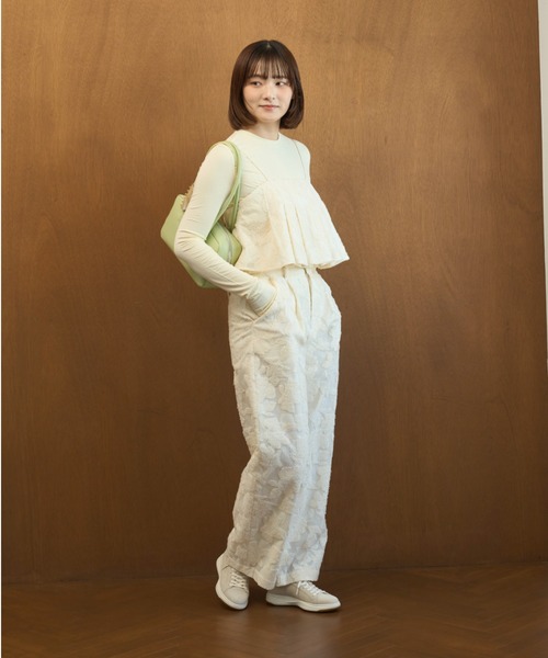 emmi（エミ）の「ジャガードタックビスチェ【セットアップ対応】（その他トップス・レディース・アイボリー/ミント・F）」の12枚目の写真
