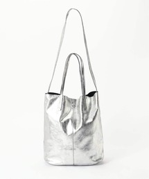 Morphee（モルフェ）の「MORPHEE(モルフェ) 3WAY MEDIUM TOTE ナッパレザーシルバー（トートバッグ）」