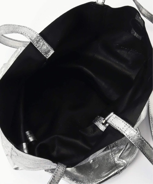 Morphee（モルフェ）の「MORPHEE(モルフェ) 3WAY MEDIUM TOTE ナッパレザーシルバー（トートバッグ・メンズ・シルバー・FREE）」の11枚目の写真