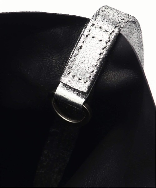Morphee（モルフェ）の「MORPHEE(モルフェ) 3WAY MEDIUM TOTE ナッパレザーシルバー（トートバッグ・メンズ・シルバー・FREE）」の3枚目の写真