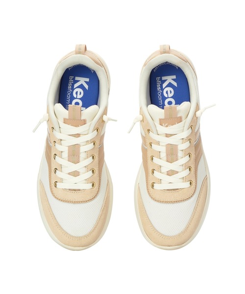 Keds(ケッズ)の「Keds ケッズ ブリスウォーク ウーバル メッシュ/スエード/レザー ナチュラルホワイト(スニーカー・レディース・オフホワイト・22.5cm/23.5cm/25.0cm/23.0cm/24.0cm/24.5cm)」の3枚目の写真