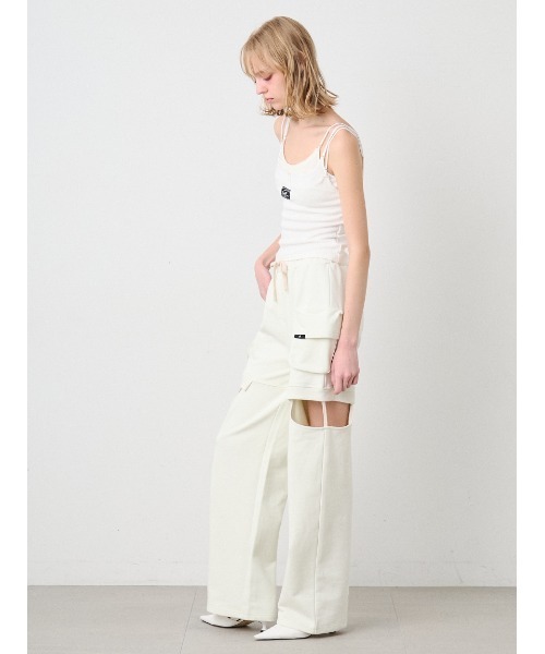 SORIN(ソリン )の「Slit Design Sweat Pants/スリットデザイン スウェットパンツ(スウェットパンツ・レディース・オフホワイト/カーキ/ブラック・36/38)」の8枚目の写真