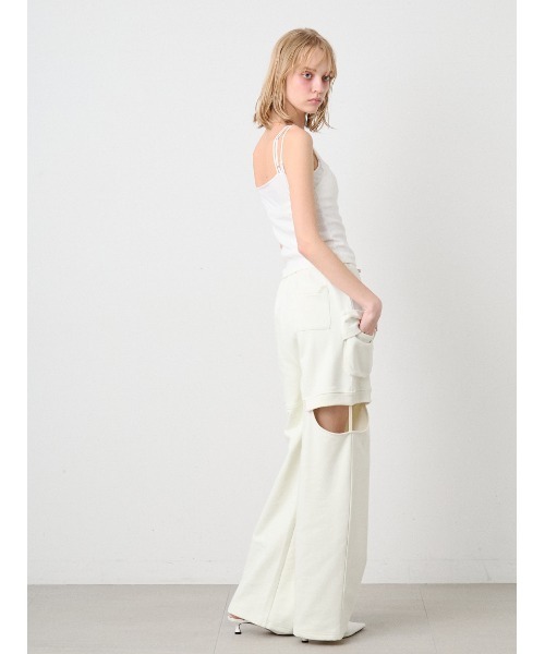 SORIN(ソリン )の「Slit Design Sweat Pants/スリットデザイン スウェットパンツ(スウェットパンツ・レディース・オフホワイト/カーキ/ブラック・36/38)」の9枚目の写真