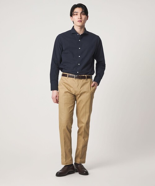 A DAY IN THE LIFE UNITED ARROWS（アデイインザライフユナイテッドアローズ）の「サッカー カッタウェイカラーシャツ＜A DAY IN THE LIFE＞（シャツ/ブラウス・メンズ・ネイビー/コバルトブルー/その他1/ホワイト・S/L/M/XL）」の6枚目の写真
