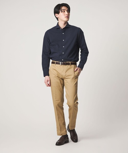 A DAY IN THE LIFE UNITED ARROWS（アデイインザライフユナイテッドアローズ）の「サッカー カッタウェイカラーシャツ＜A DAY IN THE LIFE＞（シャツ/ブラウス・メンズ・ネイビー/コバルトブルー/その他1/ホワイト・S/L/M/XL）」の7枚目の写真