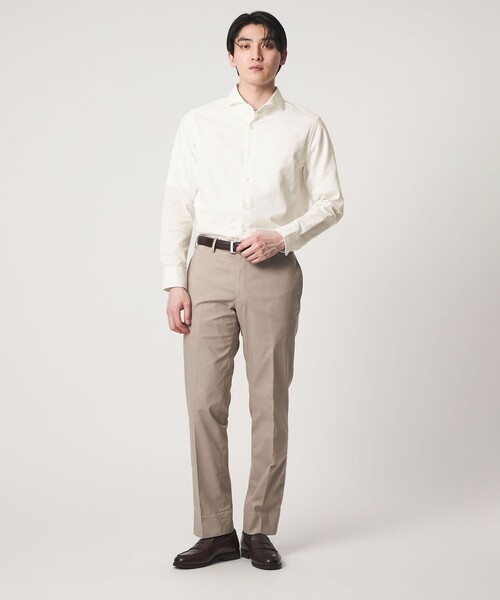 A DAY IN THE LIFE UNITED ARROWS（アデイインザライフユナイテッドアローズ）の「サッカー カッタウェイカラーシャツ＜A DAY IN THE LIFE＞（シャツ/ブラウス・メンズ・ネイビー/コバルトブルー/その他1/ホワイト・S/L/M/XL）」の9枚目の写真
