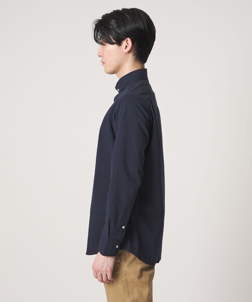 A DAY IN THE LIFE UNITED ARROWS（アデイインザライフユナイテッドアローズ）の「サッカー カッタウェイカラーシャツ＜A DAY IN THE LIFE＞（シャツ/ブラウス・メンズ・ネイビー/コバルトブルー/その他1/ホワイト・S/L/M/XL）」の12枚目の写真