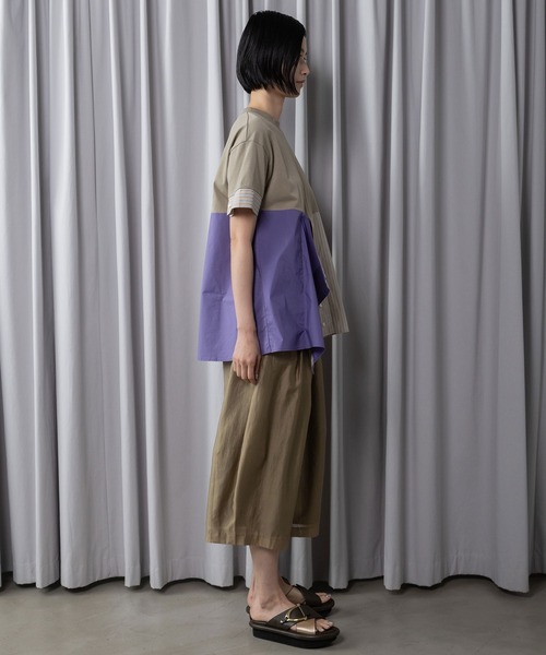 MARECHAL TERRE(マルシャルテル)の「コンビネーションデザイントップス(Tシャツ/カットソー・レディース・ブラック/オフホワイト/ネイビー/モカ・MEDIUM)」の13枚目の写真